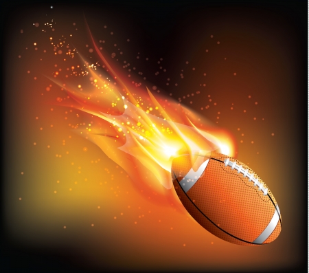 Rugby Ball Fly のイラスト素材