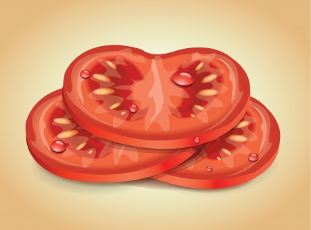 Slice Of Tomato のイラスト素材
