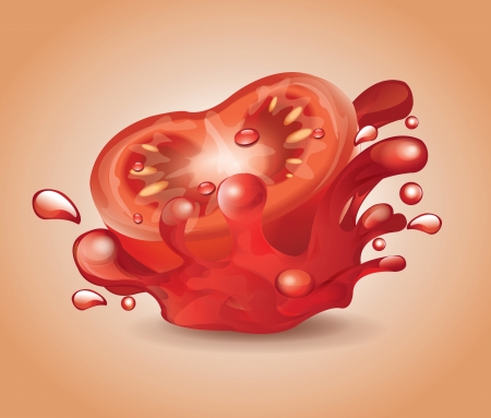 Tomato Splash のイラスト素材