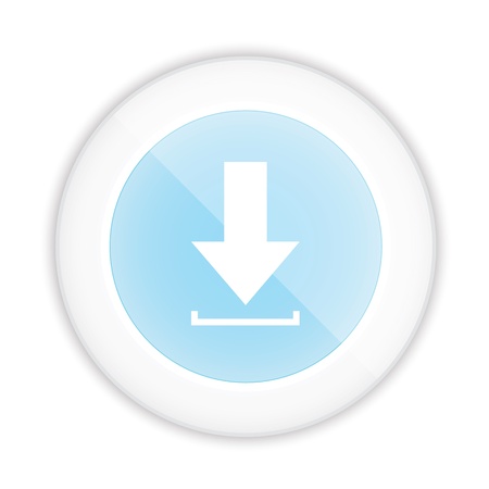 Circle Glossy Blue Download Web Iconのイラスト素材