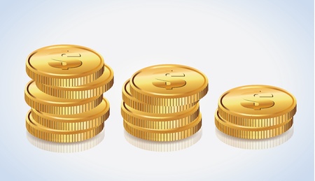 Gold Coins のイラスト素材