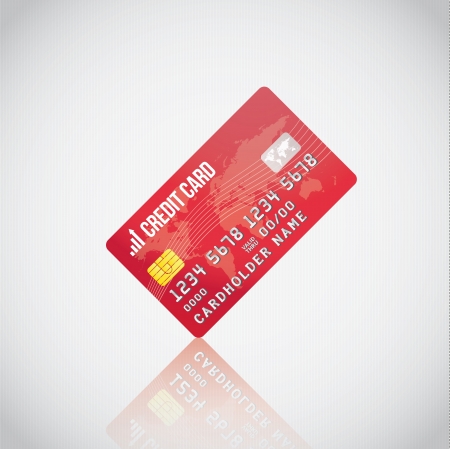 Red Credit Card のイラスト素材