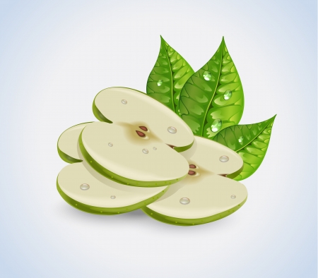 Apple Slicesのイラスト素材