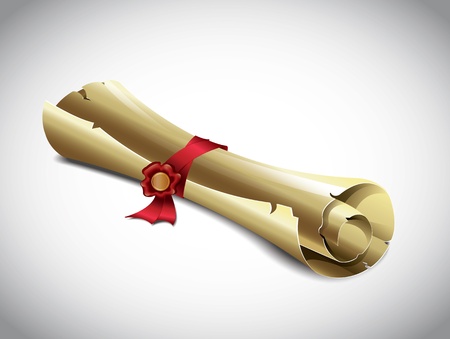 Old Scroll のイラスト素材