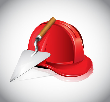 Helmet Trowel Iconのイラスト素材