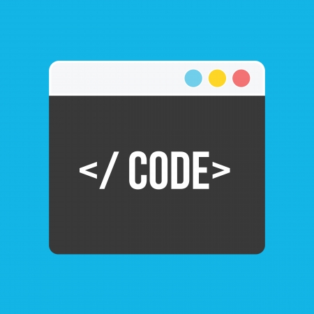 Vector Code Editor Iconのイラスト素材