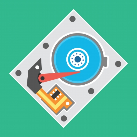 Vector Hard Drive Iconのイラスト素材