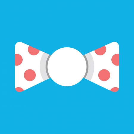 Vector Polka Dot Bow Tie のイラスト素材