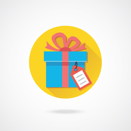 Vector Gift with Tag Iconのイラスト素材