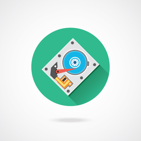Vector Hard Drive Iconのイラスト素材