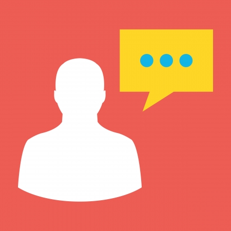 Vector Message Iconのイラスト素材