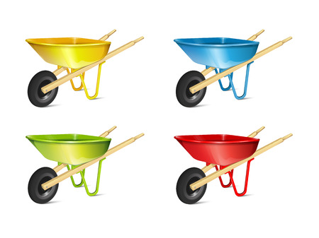 Wheelbarrow Setのイラスト素材