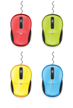 Computer Mouse Set のイラスト素材