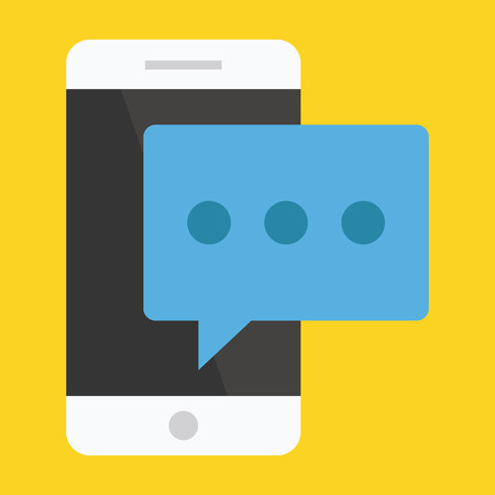 Smartphone Message Iconのイラスト素材