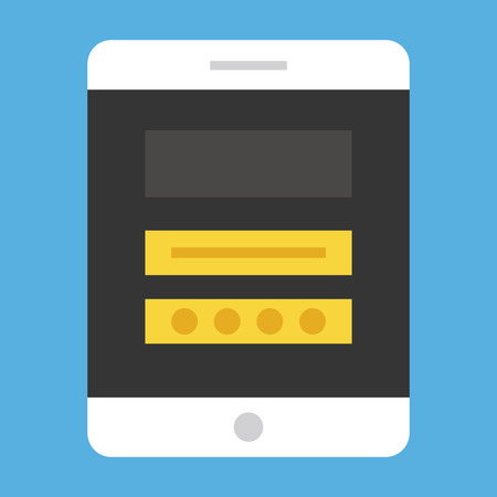 Tablet Login Screen Iconのイラスト素材