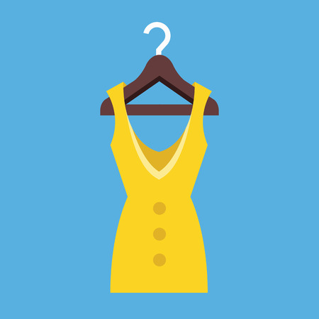 Dress Hanging on Hanger Iconのイラスト素材