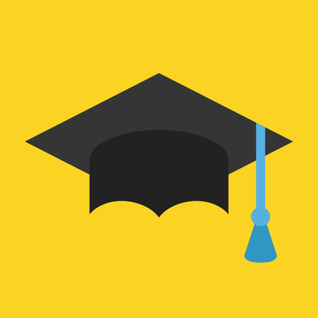 Vector Graduation Cap Iconのイラスト素材