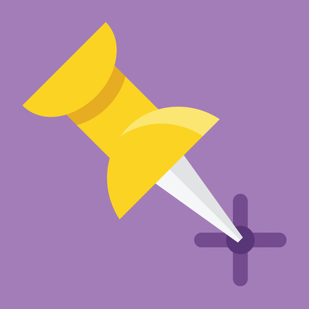 Vector Push Pin Iconのイラスト素材