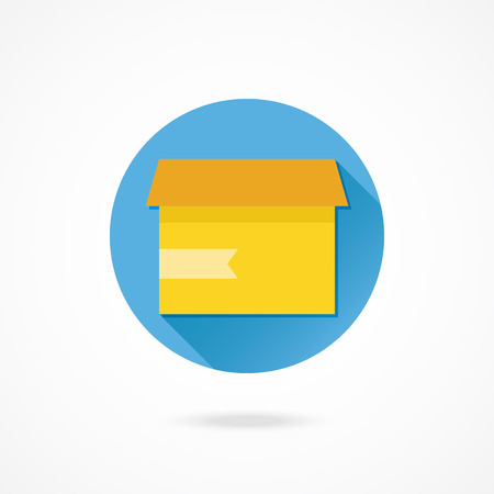 Vector Opened Carton Box Iconのイラスト素材