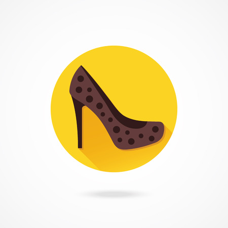 Vector Women Shoe Iconのイラスト素材