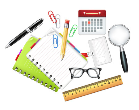 Workplace Top Viewのイラスト素材