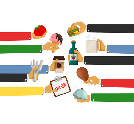 vector design illustration concept for restaurantのイラスト素材