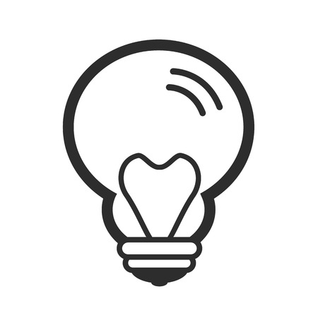 Vector Bulb Black Iconのイラスト素材