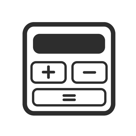 Calculator Black Icon のイラスト素材