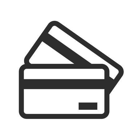 Vector Credit Card Black Iconのイラスト素材