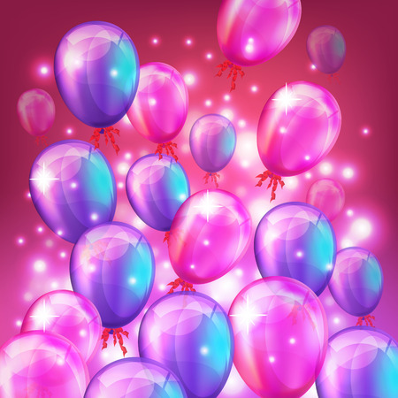 Balloons background. Vector illustrationのイラスト素材