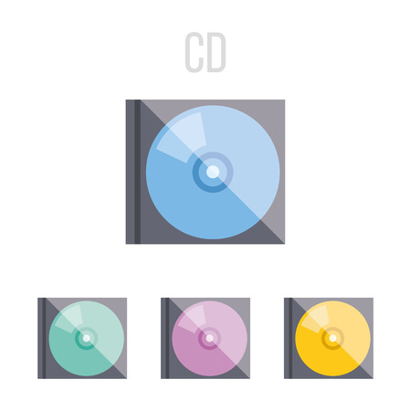 Vector CD iconsのイラスト素材