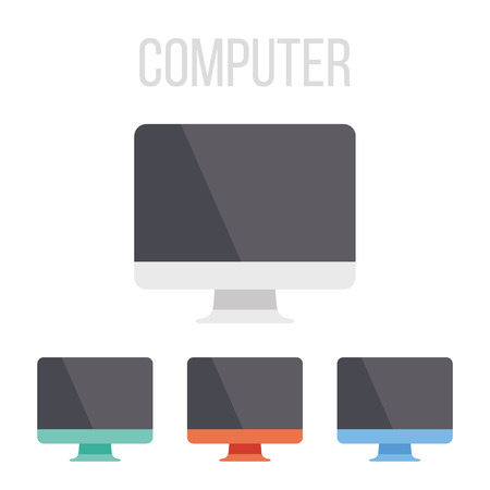 Vector computer iconsのイラスト素材