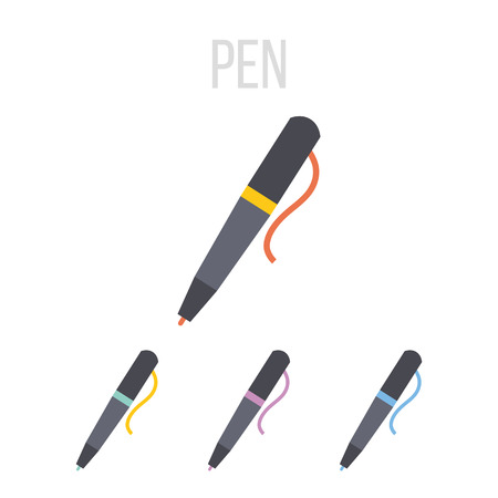 Vector pen iconsのイラスト素材
