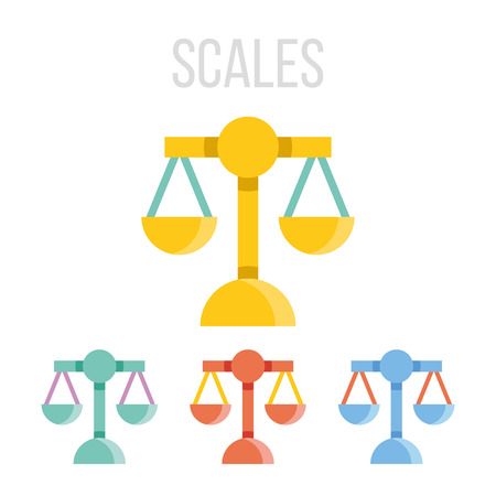 Vector scales iconsのイラスト素材