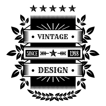 Vintage banner 12のイラスト素材