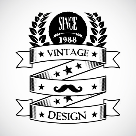 Vintage badge 5のイラスト素材