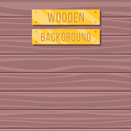 Vector flat wooden background, wood textureのイラスト素材