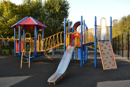 Climbing in a parkの写真素材