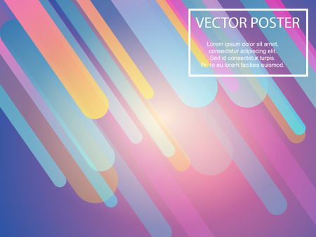 colorful poster with geometric shapesのイラスト素材
