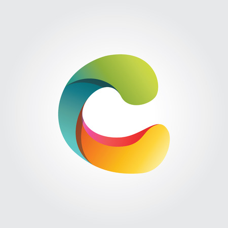 Colorful Letter Cのイラスト素材