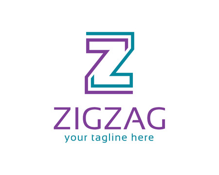Business corporate letter Z logo design template. Simple and clean design of letter Z logo vector. Logo design for business and accounting.のイラスト素材