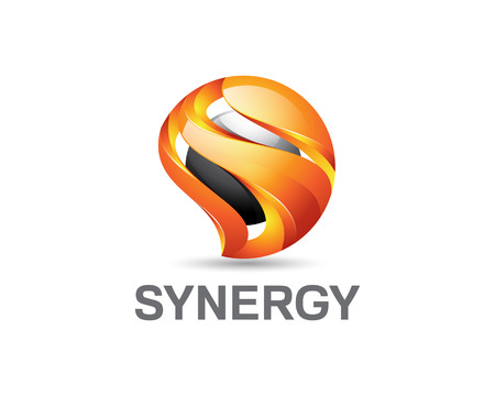 3D letter S logo design. Colorful 3D letter S logo vector template. Letter S concept with 3D style design vector.のイラスト素材