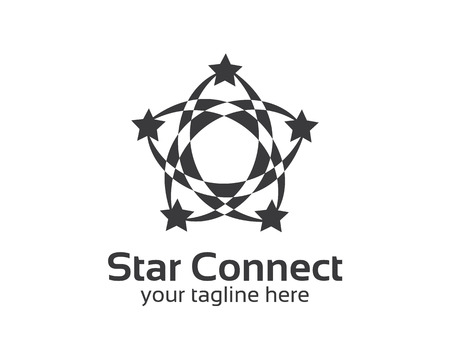 Abstract star business identity logo template. Star vector logo design branding corporate identity. Simple modern star vector .のイラスト素材