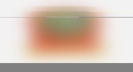 A vibrant abstract painting with a blend of red, green, and beige colors
