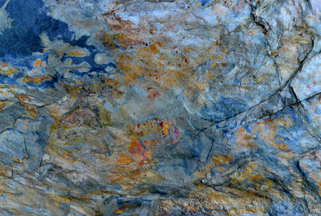 colorful abstract background, texture of the stone with cracks and scratchesの写真素材