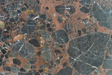 Black marble texture background pattern with high resolution, top view of natural stone.の写真素材