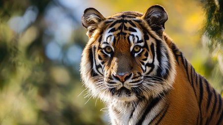 Portrait of Amur Tiger (Panthera tigris altaica)の素材