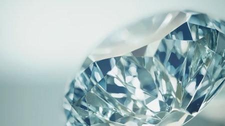 Close up of diamond crystal background, shallow depth of field, selective focusの素材