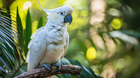 White Cockatoo (Cacatua sulphureus)の素材
