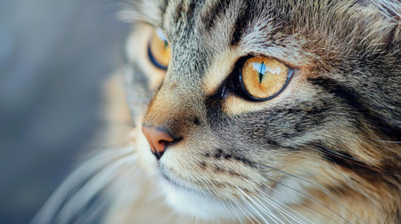 Portrait of a cat close-up. Shallow depth of field.の素材